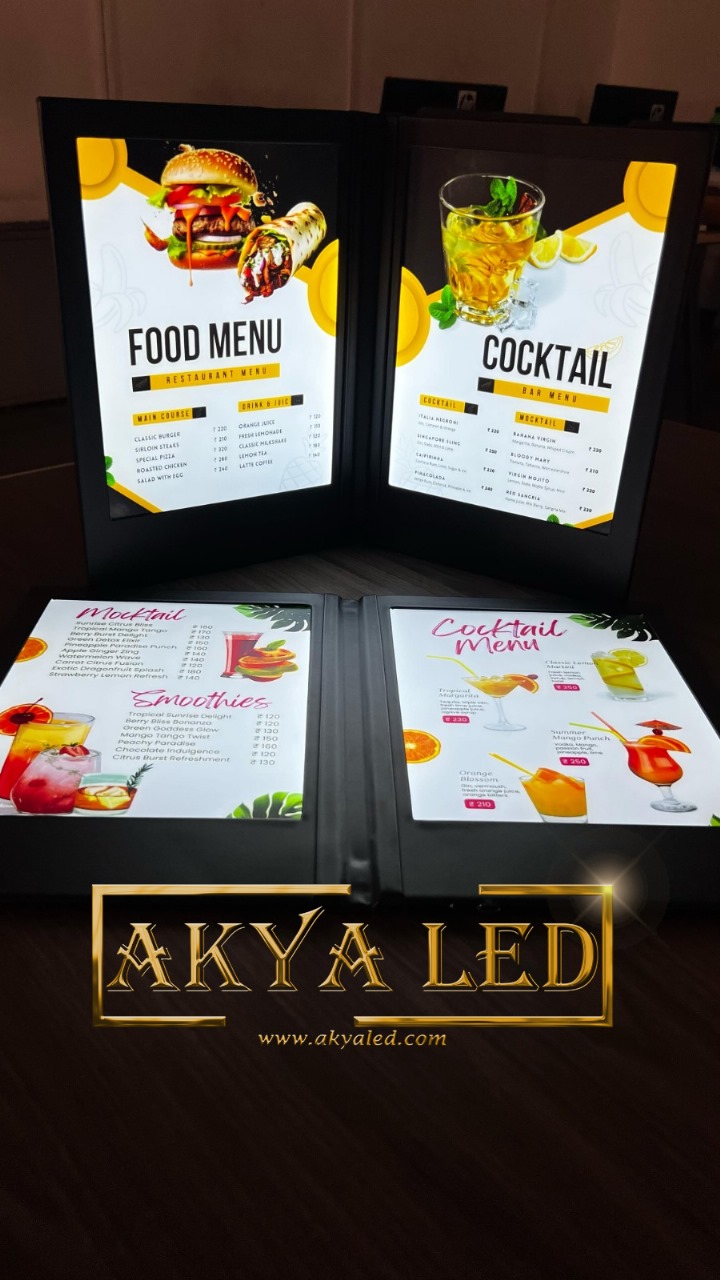 LED Menu Cards